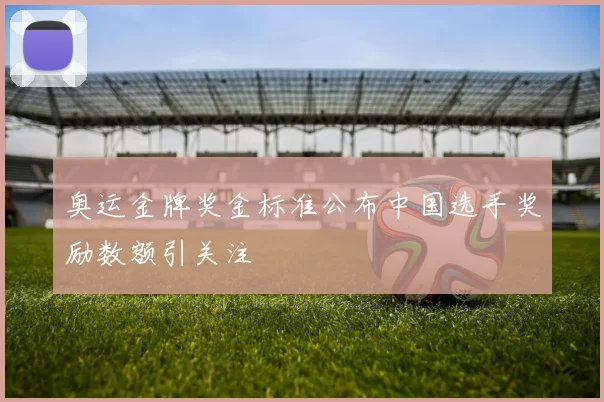 奥运金牌奖金标准公布中国选手奖励数额引关注
